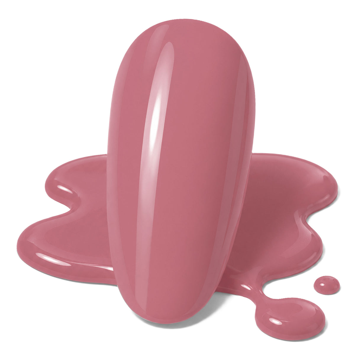 Calgel Poise, a autumn rosy pink TPO nail gel colour swatch.