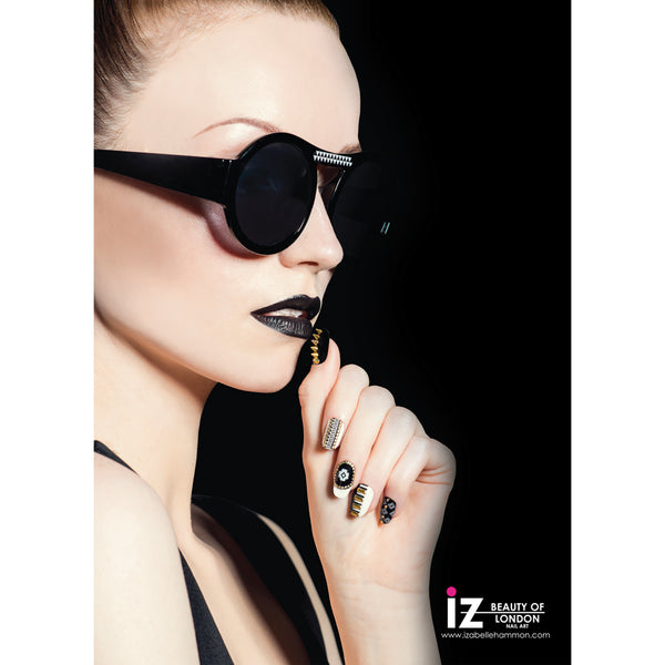iZ Beauty Monochrome Nail Art Poster