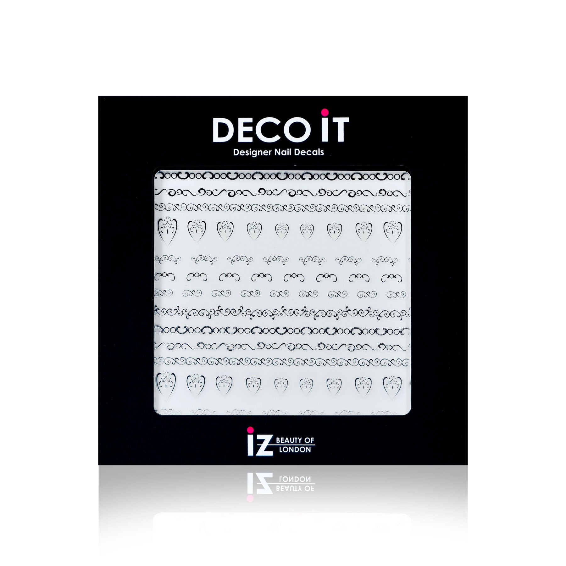 Bollywood Inspired Silver Swirl Nail Decals
