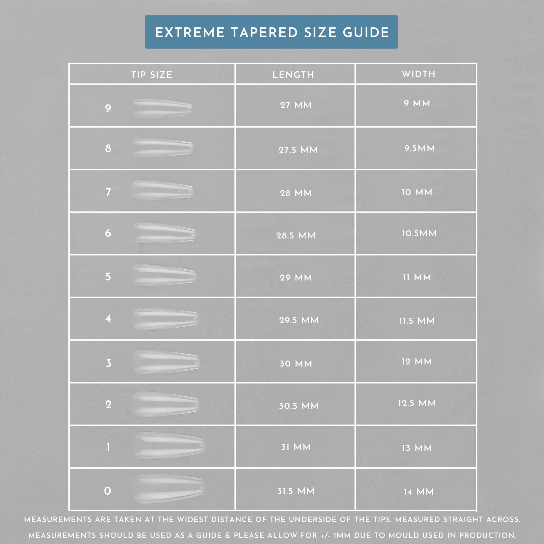 Extreme Tapered Full Cover Tips