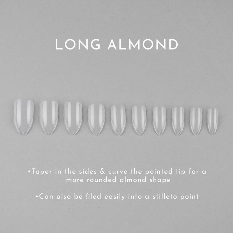 Clear Whole Nail Tips | Almond