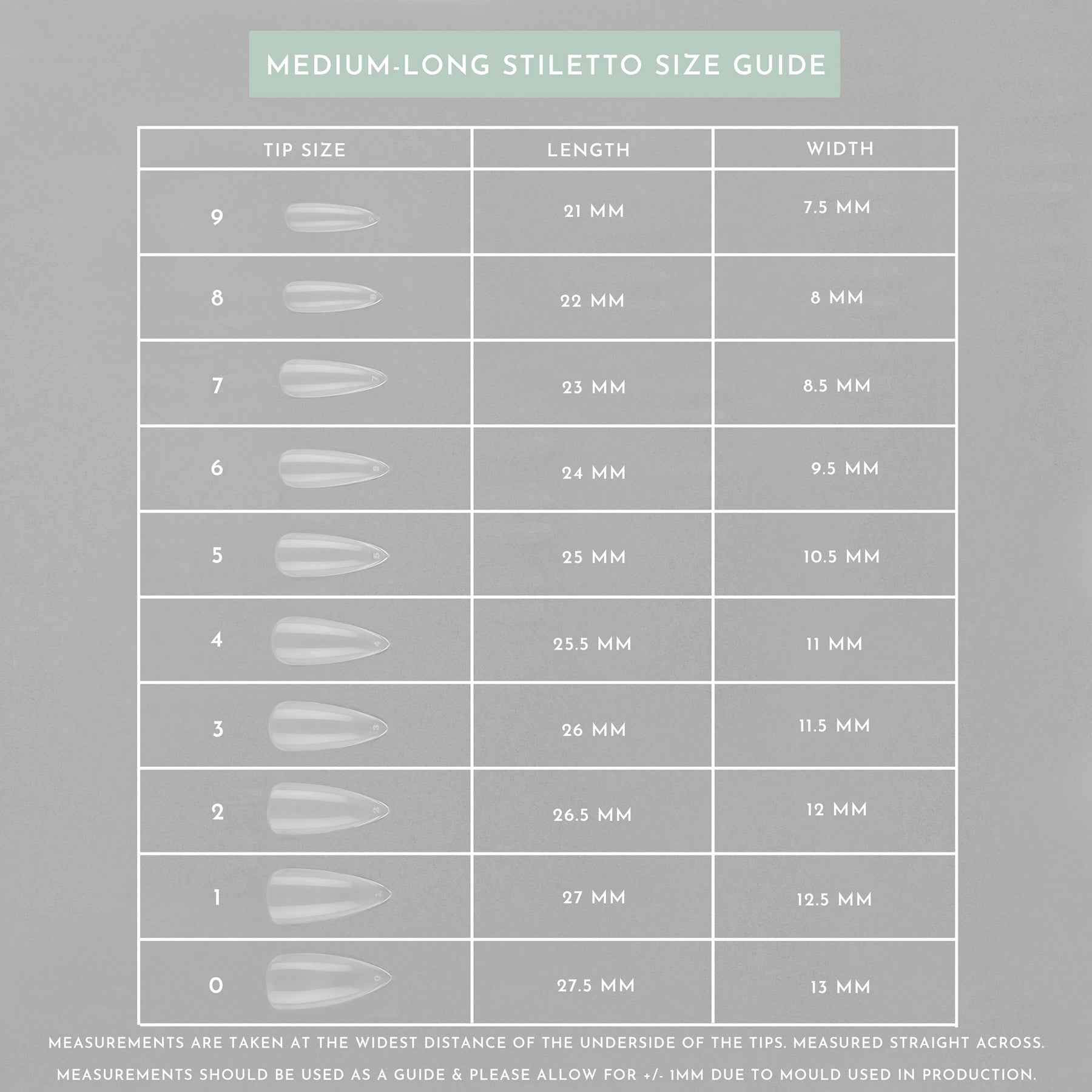 Clear Stiletto | Refill Tips