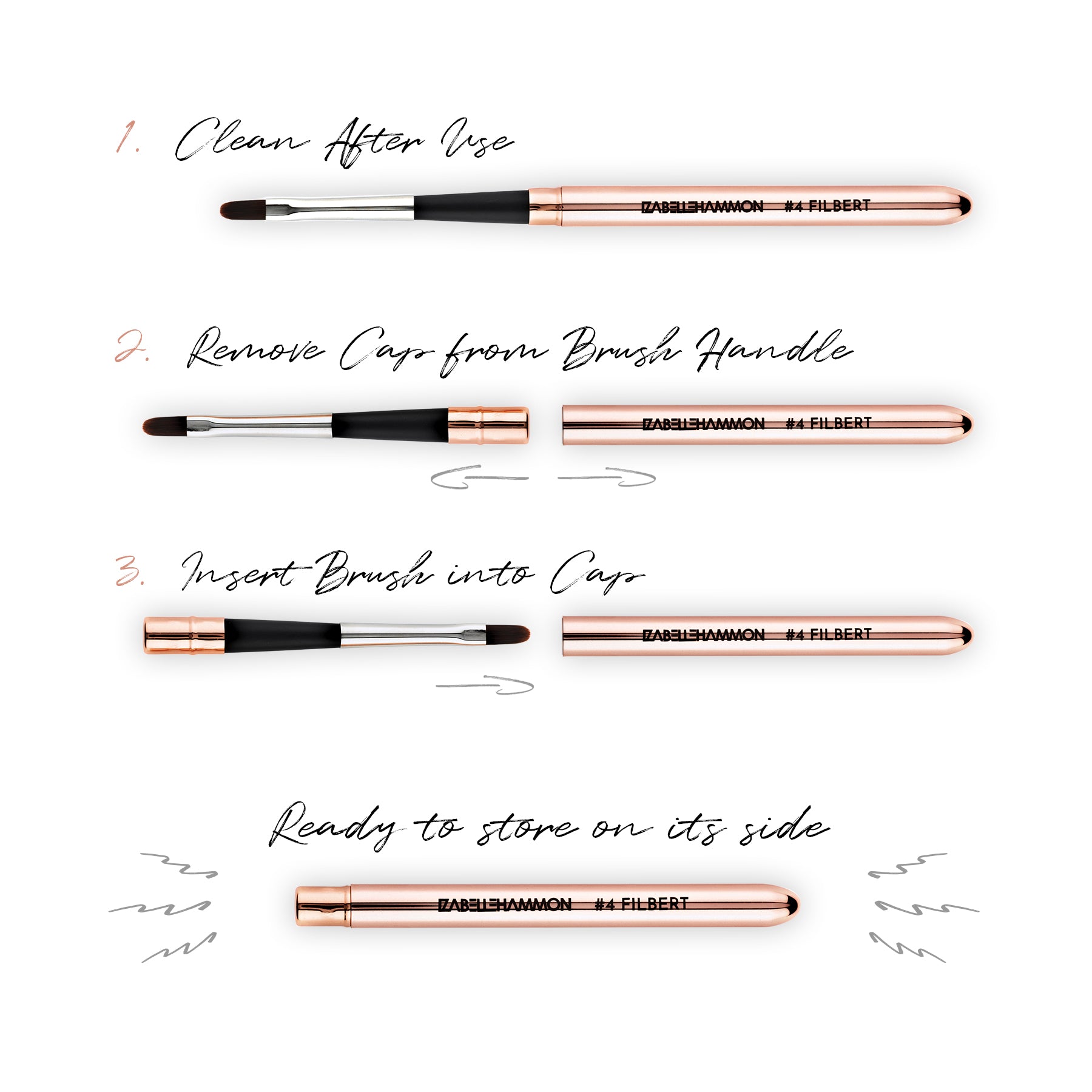 Metal Gel Filbert Brush #4
