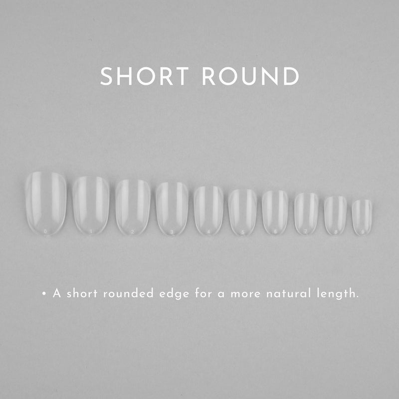 Clear Whole Nail Tips | Short Round