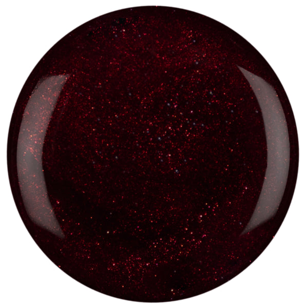Sparkle Black Cherry Nail Gel colour swatch available in Calgel and Pro Colour