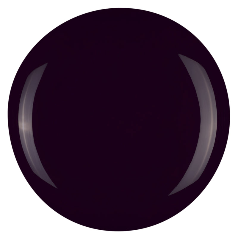 Deep Plum Purple Nail Gel Colour Swatch in Calgel Haunted