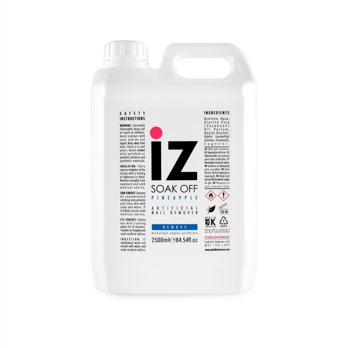 Izabelle Hammon professional gel Soak Off Solution 2500ml