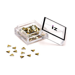 Gold Triangle Nail Studs 60pcs