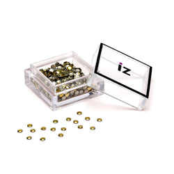 Small Gold Circle Nail Studs 60pcs