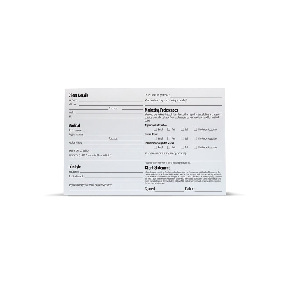 Client Information Cards