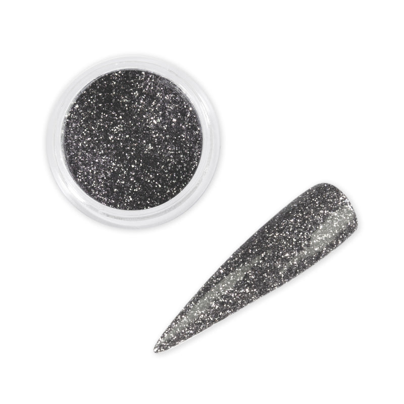 Gun Metal Grey Nail Art Glitter