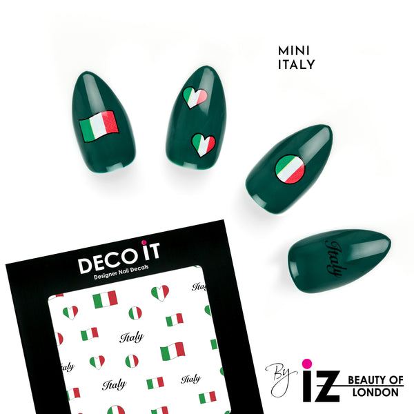 MINI Italy Flag Nail Decals