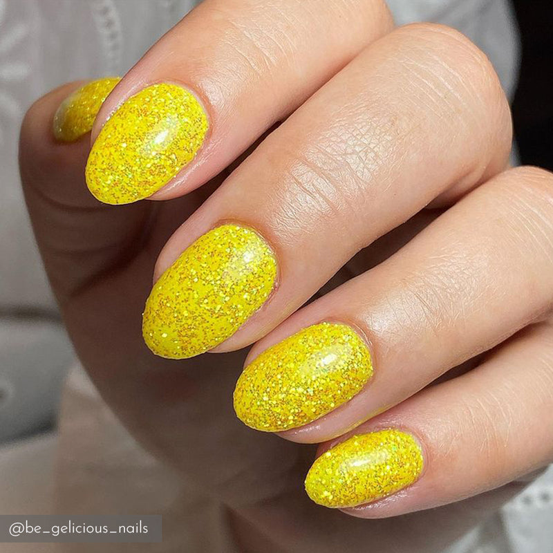 Lemon Sherbet Nail Art Glitter