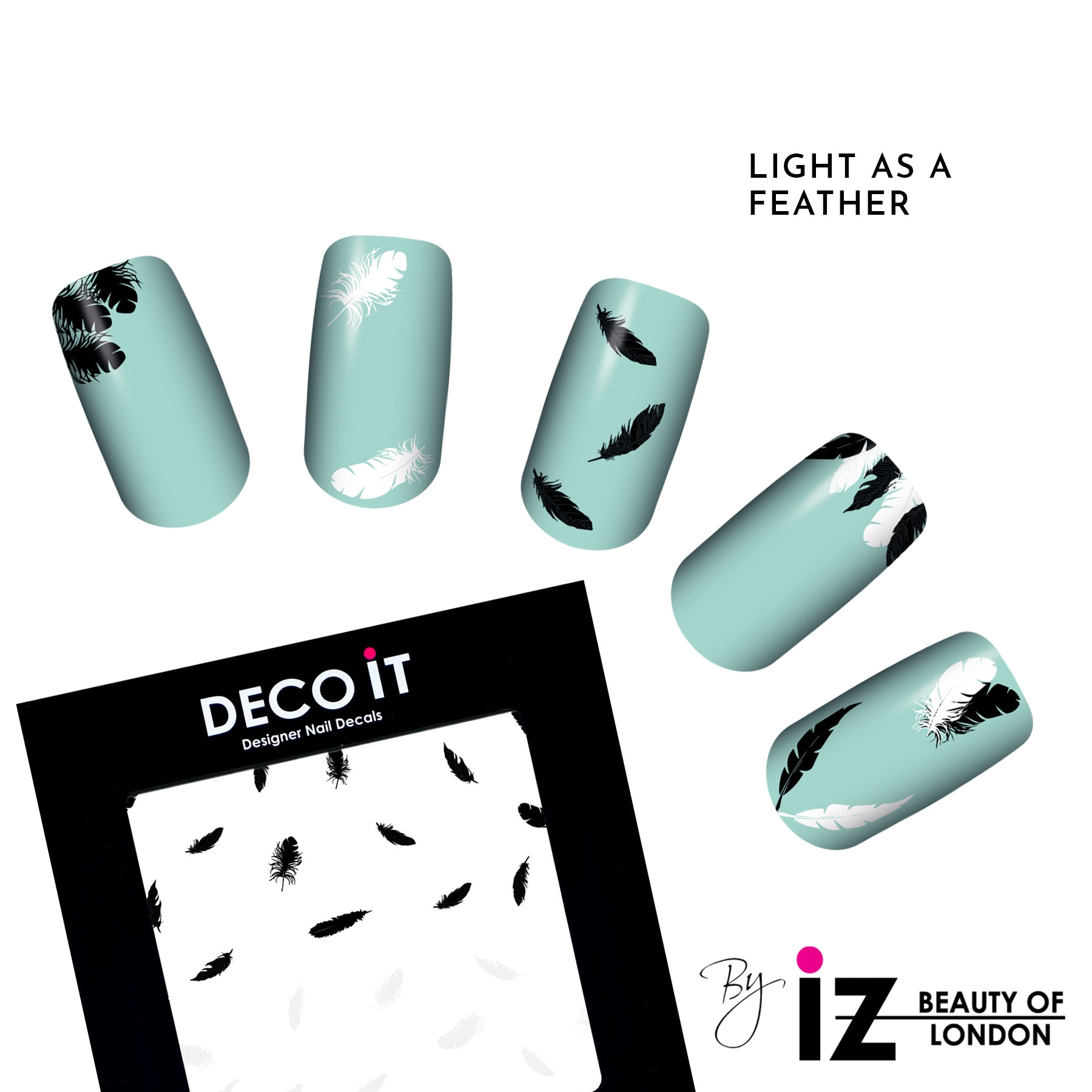 MINI Light As A Feather Nails Decals