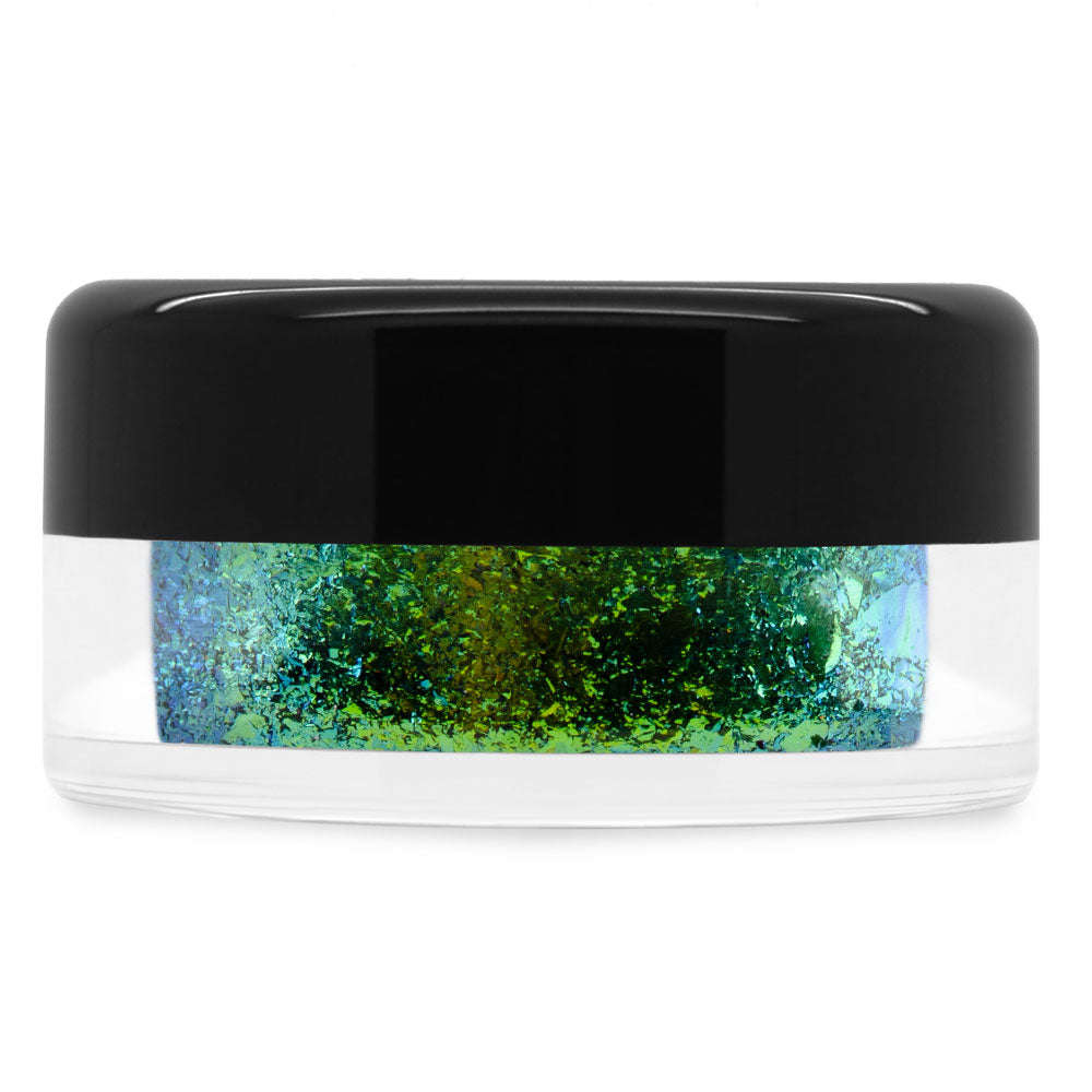 Lime Blue Chameleon Chrome Flakes