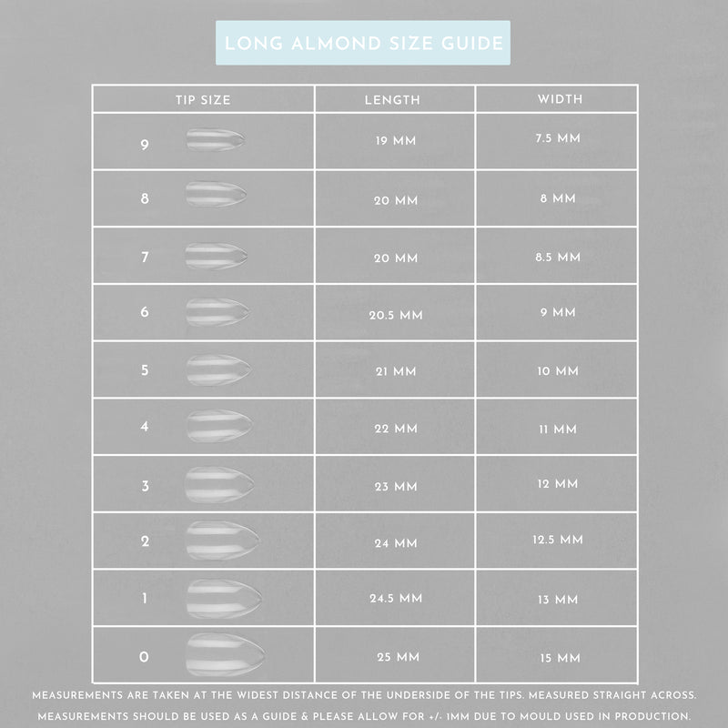 Clear Whole Nail Tips | Almond