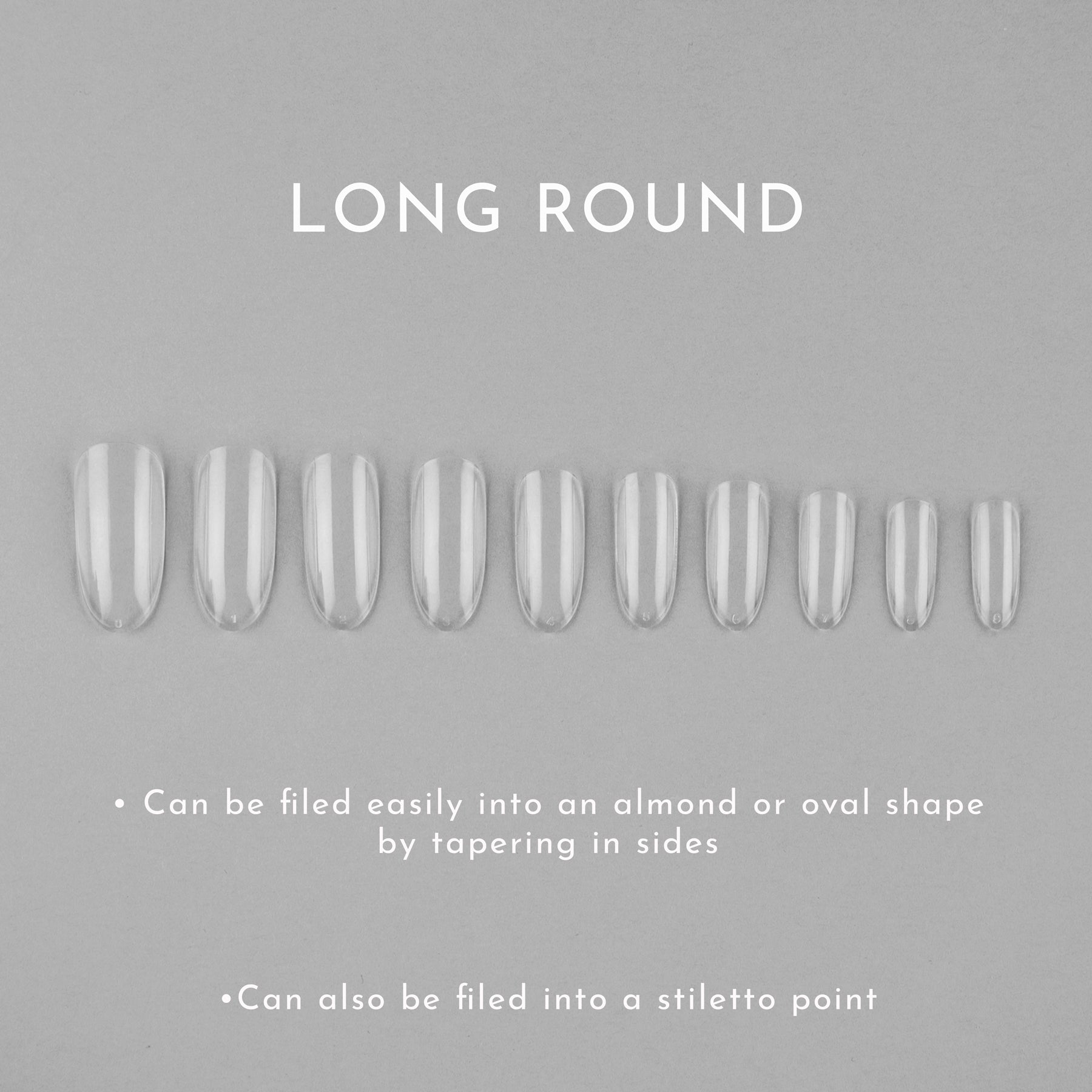 Long Round Full Cover Tips