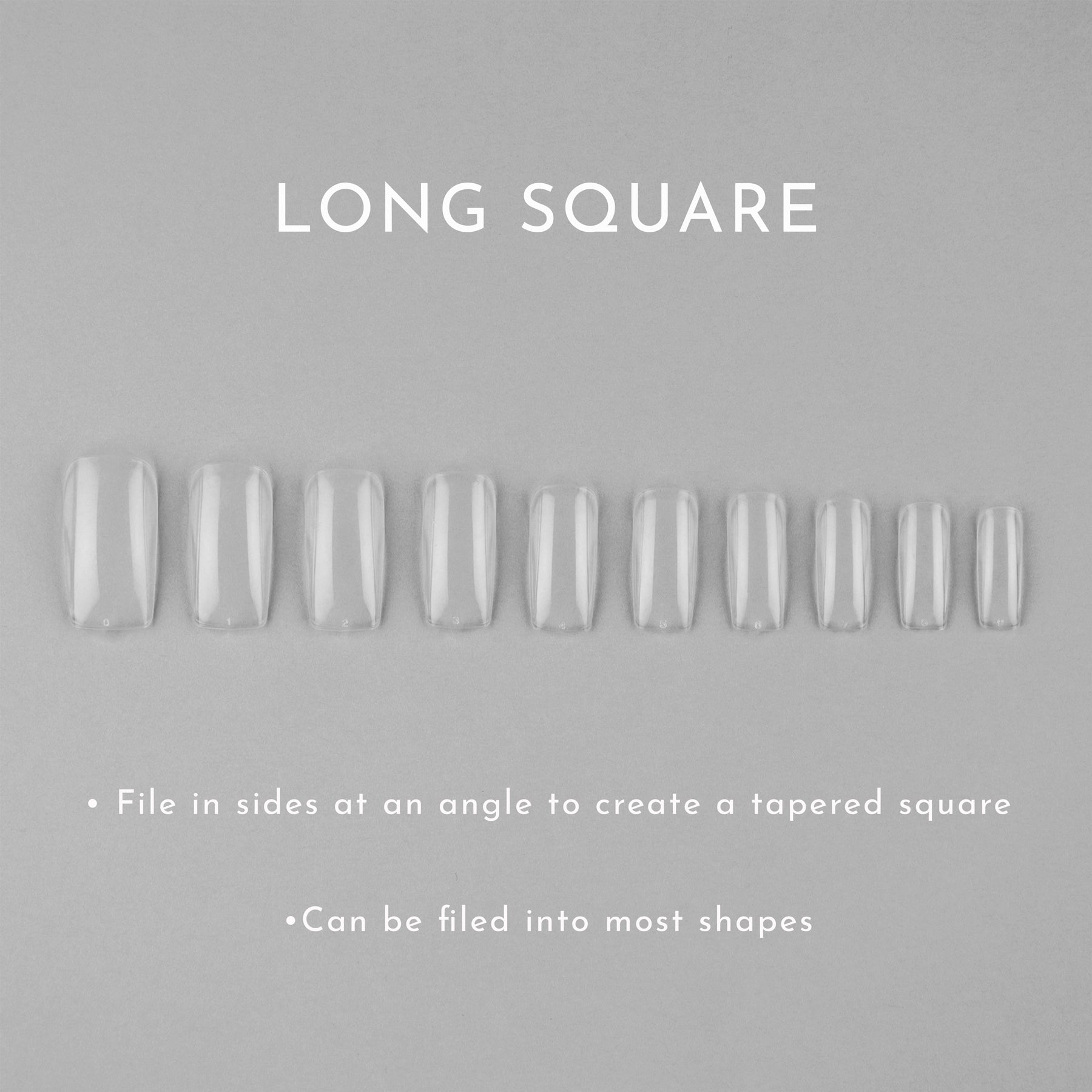 Long Square Full Cover Tips