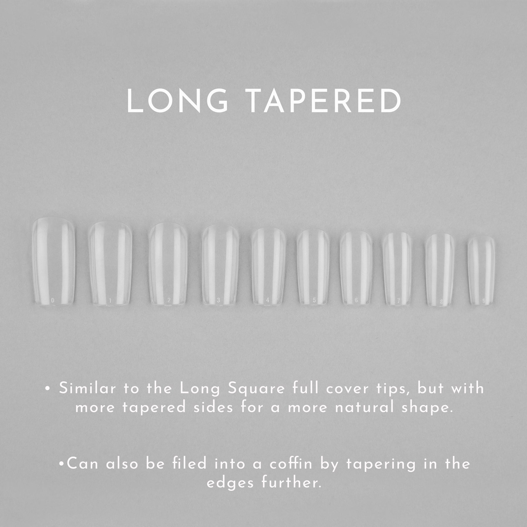 Tapered Square Full Cover Tips