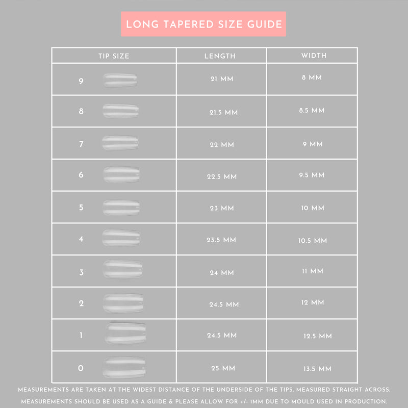 Clear Whole Nail Tips Tapered Square Izabelle Hammon Ltd