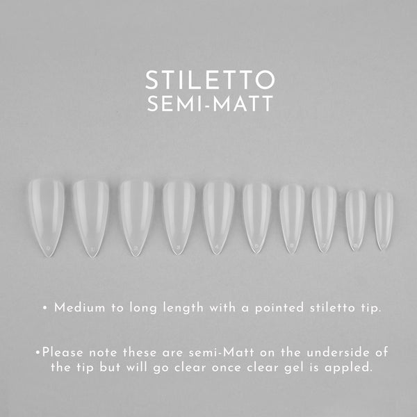 Clear Whole Nail Tips | Stiletto