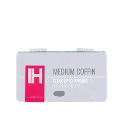 Clear Whole Nail Tips | Medium Coffin