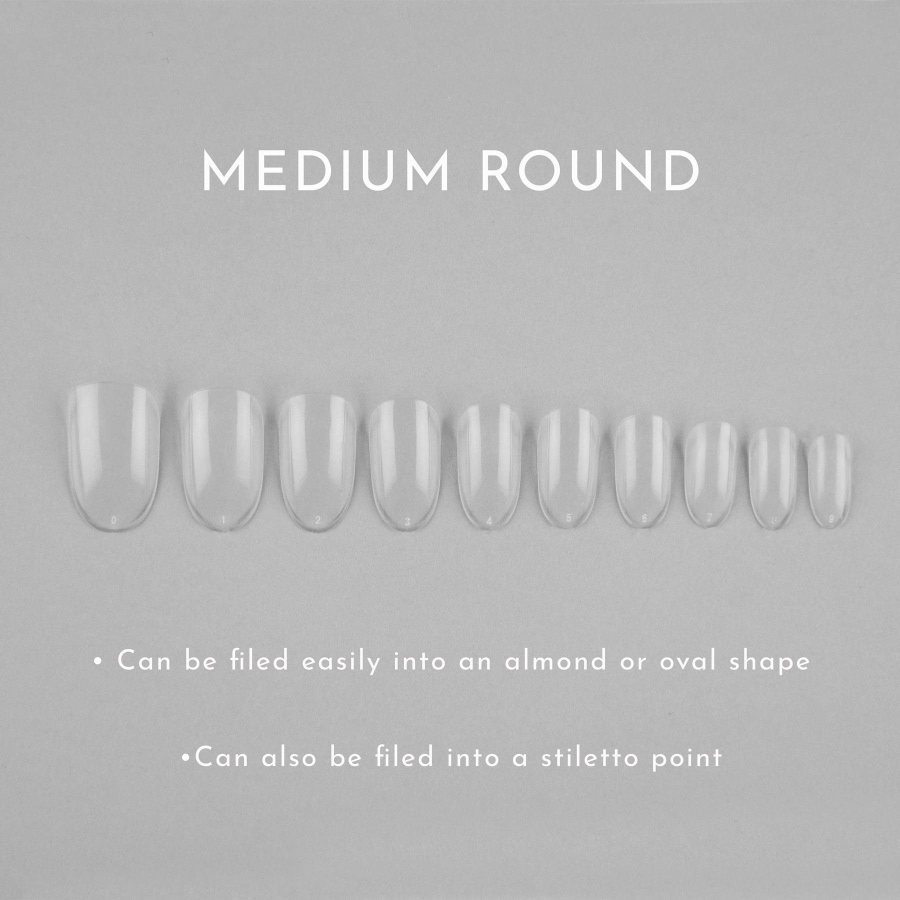 Medium Round Full Cover Tips