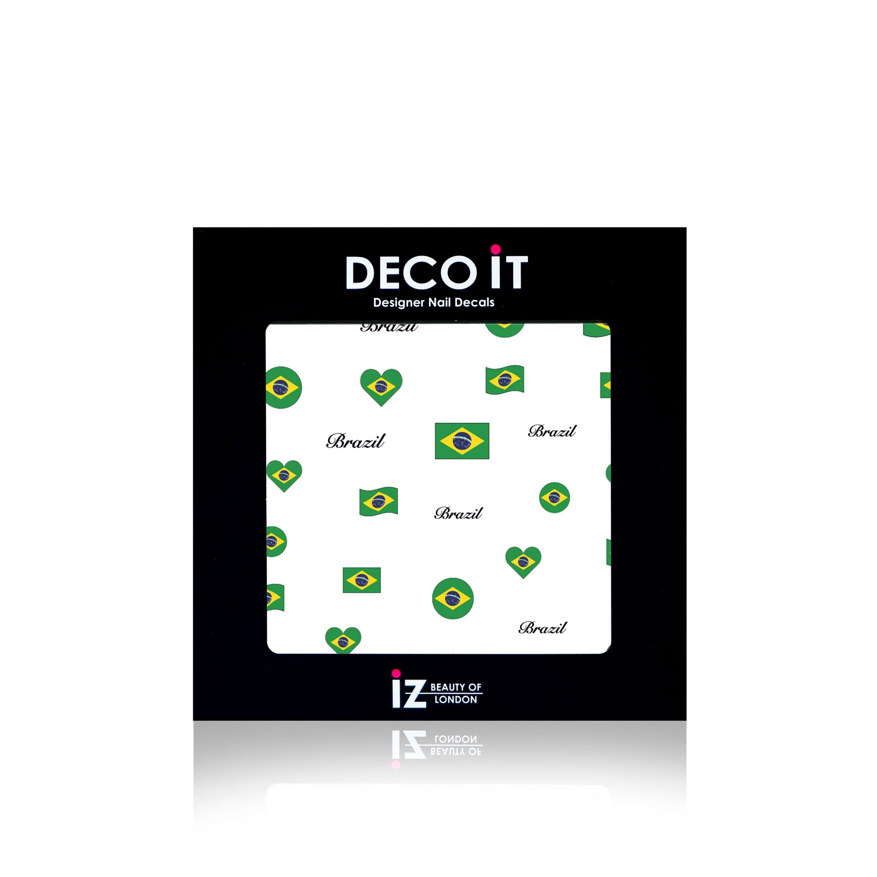 MINI Brazil Flag Nail Decals