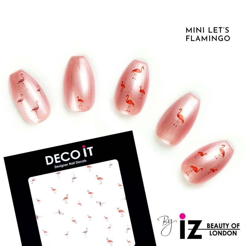 MINI Let's Flamingo Nail Decals