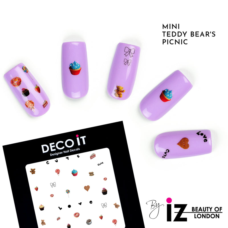 MINI Teddy Bear Picnic Nails Decals