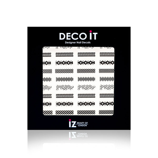 Monochrome Helix Nail Decals