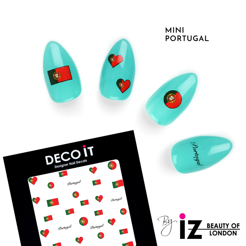 MINI Portugal Flag Nail Decals – Izabelle Hammon Ltd