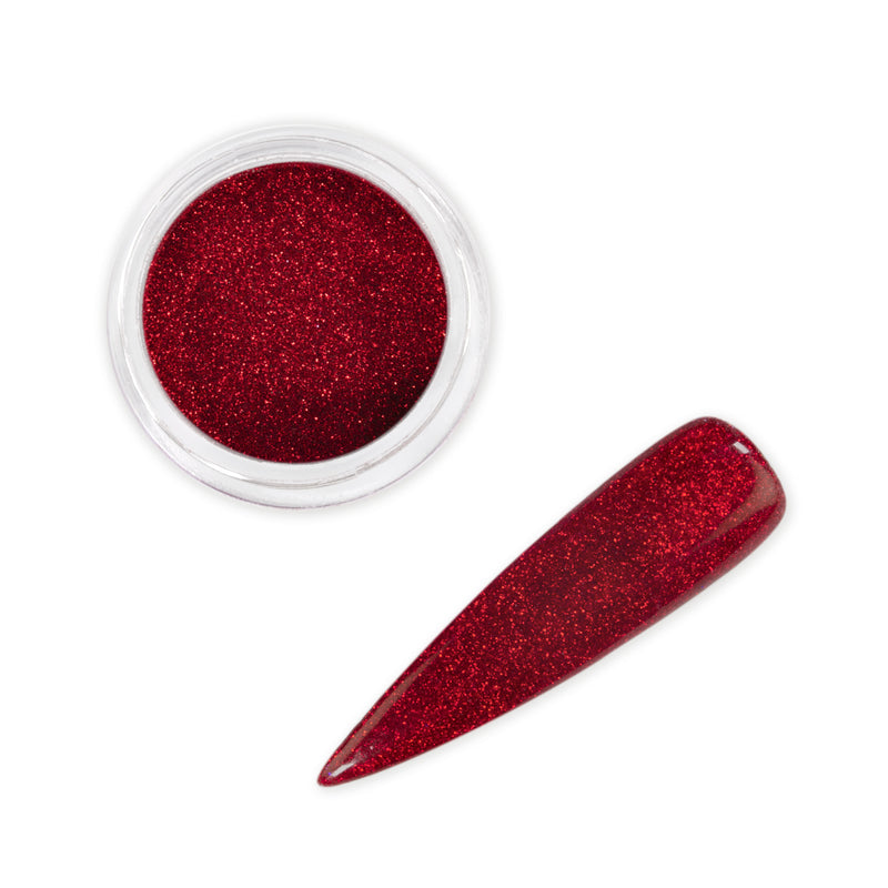 Red Nail Art Glitter