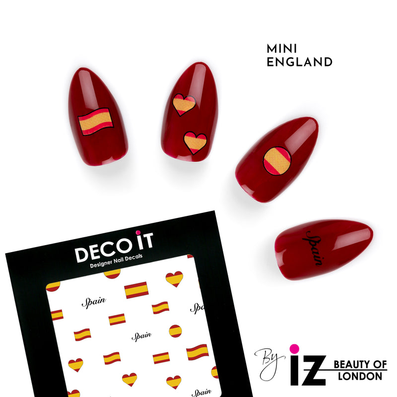 MINI Spain Flag Nail Decals