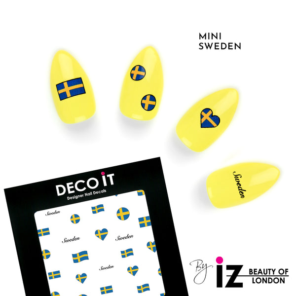MINI Sweden Flag Nail Decals