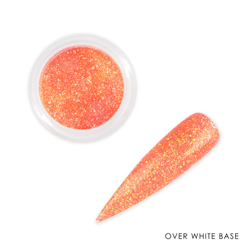 Nail Glitter Light Orange Sparkle Glitter Dust Powder Nail Art 