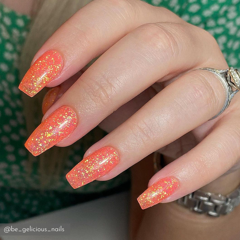 Tangerine Terror Nail Art Glitter