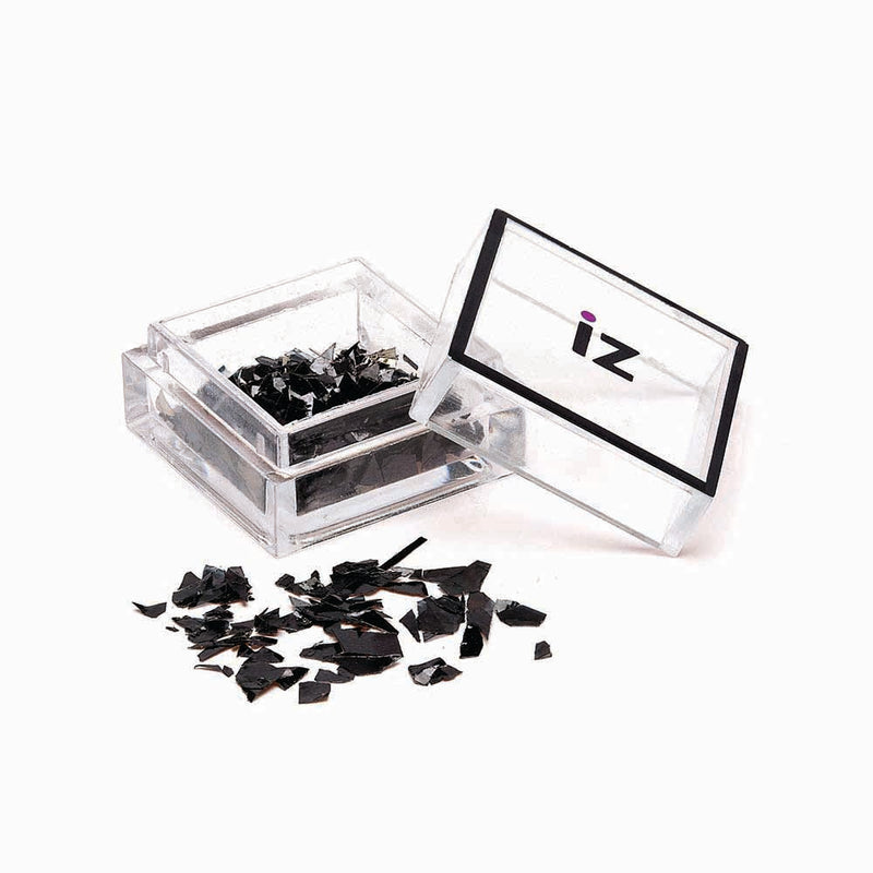 Mirrored Black Nail Flakes